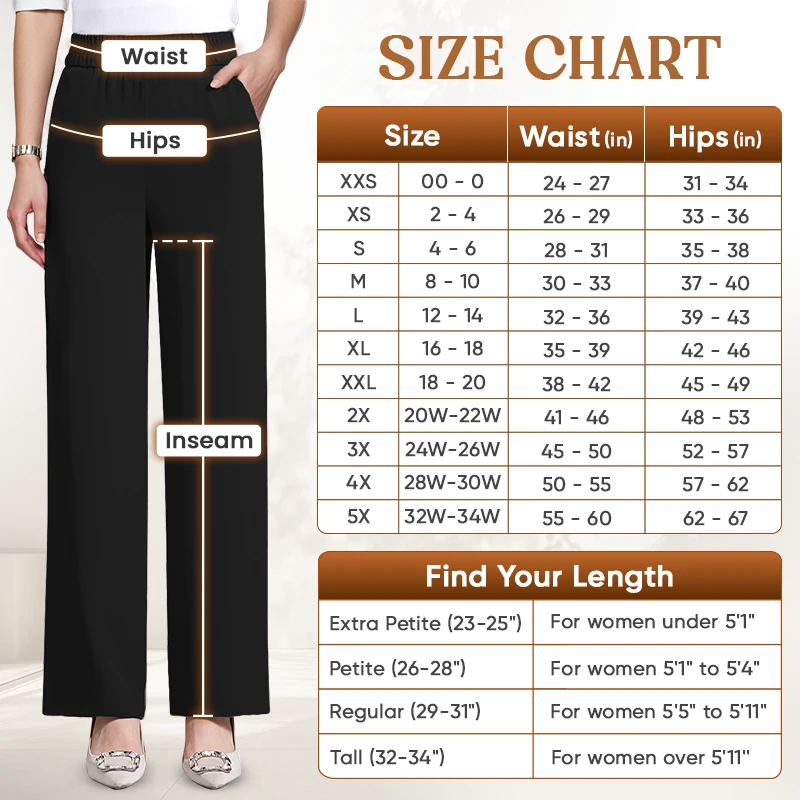 GlamorEase - Perfect Drape High Rise Pull-On Stretch Pants