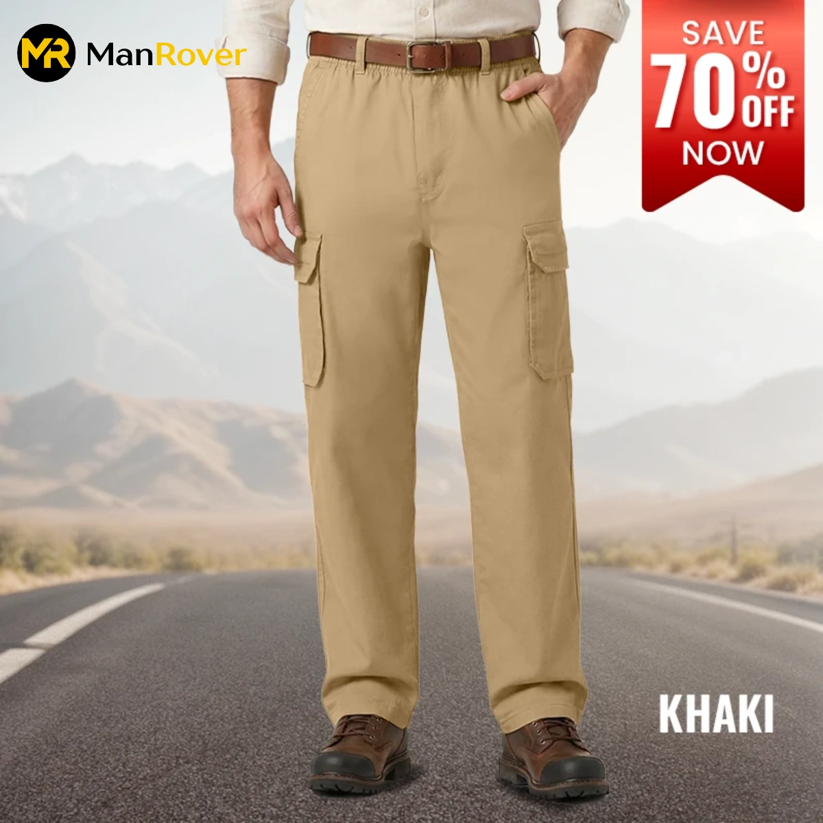 Man Rover - Ultra Comfort Flex Fit Cargo Pants