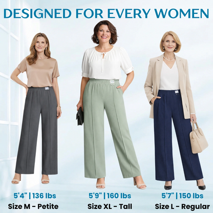 VersaSway - Ultra Smooth High Rise Elastic Waist Comfy Pants