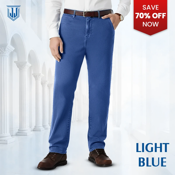 JettJeans - Men's Classic Straight Fit Stretch Jeans